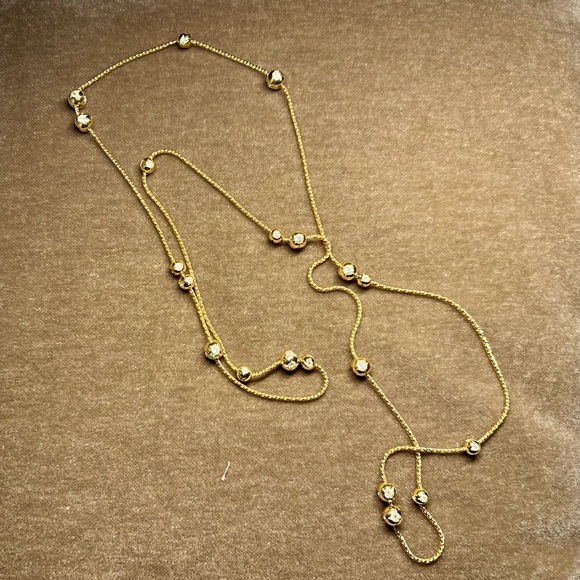 SWAROVSKI GOLD & CRYSTAL 44" STATION NECKLACE - Picture 2 of 3